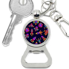 Space Patterns Bottle Opener Key Chain by Vaneshart