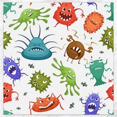 Dangerous Streptococcus Lactobacillus Staphylococcus Others Microbes Cartoon Style Vector Seamless Canvas 16  X 16  by Vaneshart