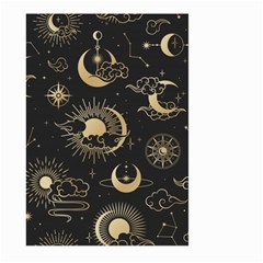 Asian Seamless Pattern With Clouds Moon Sun Stars Vector Collection Oriental Chinese Japanese Korean Large Garden Flag (two Sides) by Vaneshart