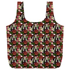Swimmer 20s Black Full Print Recycle Bag (xxxl) by snowwhitegirl