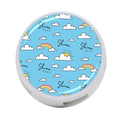 Sky Pattern 4-port Usb Hub (one Side) by Vaneshart