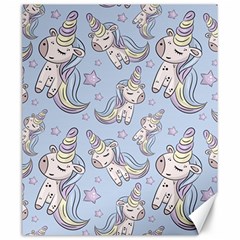 Pattern With Cute Unicorns Canvas 20  X 24  by Vaneshart