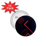 Gradient Geometric Shapes Dark Background Design 1.75  Buttons (10 pack) Front