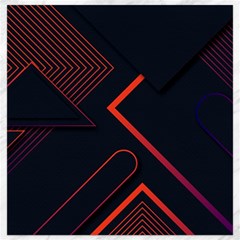 Gradient Geometric Shapes Dark Background Design Canvas 16  X 16  by Vaneshart
