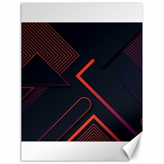 Gradient Geometric Shapes Dark Background Design Canvas 18  X 24  by Vaneshart