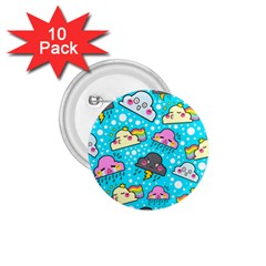 Cloud Seamless Pattern 1 75  Buttons (10 Pack) by Vaneshart