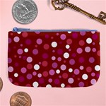 Lesbian Pride Flag Scattered Polka Dots Large Coin Purse Front
