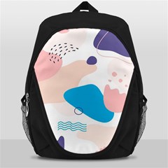 Hand Drawn Abstract Organic Shapes Background Backpack Bag by Vaneshart