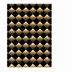 Golden-chess-board-background Large Garden Flag (two Sides) by Vaneshart