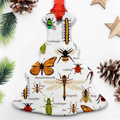 Insects Seamless Pattern Christmas Tree Ornament (two Sides) by Vaneshart