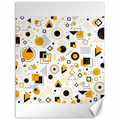 Flat-geometric-shapes-background Canvas 18  X 24  by Vaneshart