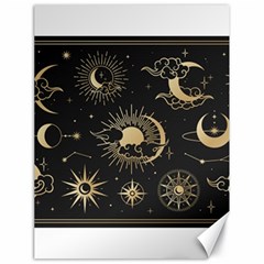 Asian-set-with-clouds-moon-sun-stars-vector-collection-oriental-chinese-japanese-korean-style Canvas 18  X 24  by Vaneshart