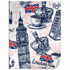 London-seamless-pattern Canvas 18  X 24  by Vaneshart