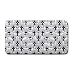 Black And White Art-deco Pattern Medium Bar Mats by Dushan