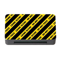 Warning Colors Yellow And Black - Police No Entrance 2 Memory Card Reader With Cf by DinzDas
