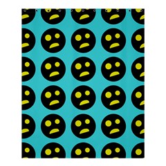 005 - Ugly Smiley With Horror Face - Scary Smiley Shower Curtain 60  X 72  (medium)  by DinzDas