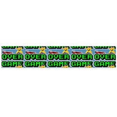 Game Over Karate And Gaming - Pixel Martial Arts Large Flano Scarf  by DinzDas