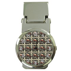 Bmx And Street Style - Urban Cycling Culture Money Clip Watches by DinzDas