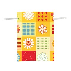 Abstract Flowers And Circle Lightweight Drawstring Pouch (m) by DinzDas