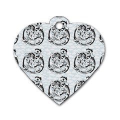 Monster Party - Hot Sexy Monster Demon With Ugly Little Monsters Dog Tag Heart (two Sides) by DinzDas