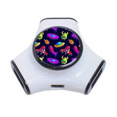 Space Pattern 3-port Usb Hub by Amaryn4rt