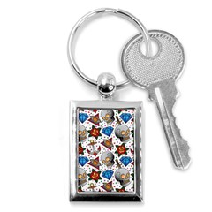 Full Color Flash Tattoo Patterns Key Chain (rectangle) by Amaryn4rt