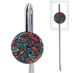 Vintage Tattoos Colorful Seamless Pattern Book Mark by Amaryn4rt