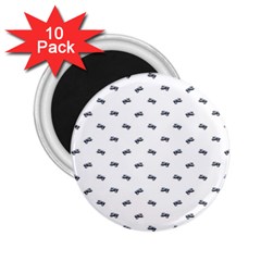 Vintage Car Motif Prin Pattern 2001 2 25  Magnets (10 Pack)  by dflcprintsclothing