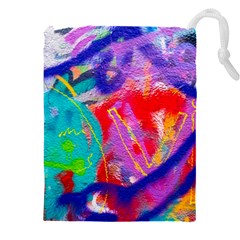 Crazy Graffiti Drawstring Pouch (4xl) by essentialimage