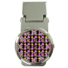 Girl With Hood Cape Heart Lemon Pattern Black Money Clip Watches by snowwhitegirl