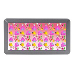 Girl With Hood Cape Heart Lemon Pattern Red Ombre Memory Card Reader (mini) by snowwhitegirl