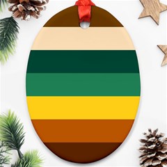 Retro 80s Ornament (oval) by tmsartbazaar