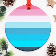 Sea And Sunset Ornament (round) by tmsartbazaar