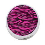 Pink Zebra 4-Port USB Hub (Two Sides) Front