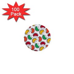 Geometric Fruity 1  Mini Buttons (100 Pack)  by tmsartbazaar