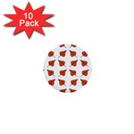 Fallen Leaves Autumn 1  Mini Buttons (10 pack)  Front