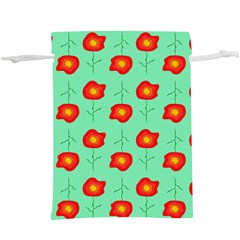 Flower Pattern Ornament  Lightweight Drawstring Pouch (xl) by HermanTelo