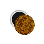 Brown and Orange Camouflage 1.75  Magnets Front