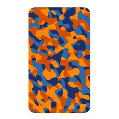 Blue And Orange Camouflage Pattern Memory Card Reader (rectangular) by SpinnyChairDesigns