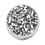 Grey and White Camouflage Pattern 4-Port USB Hub (Two Sides) Front