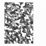 Grey and White Camouflage Pattern Small Garden Flag (Two Sides) Back