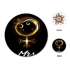 Venus Mrs Playing Cards Single Design (round) by PurplePrincess