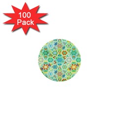 Bright Mosaic 1  Mini Buttons (100 Pack)  by ibelieveimages