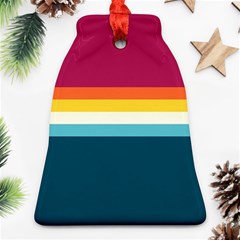 70s Vintage Stripes Bell Ornament (two Sides) by tmsartbazaar