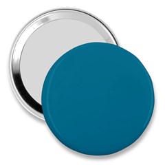 Mosaic Blue Pantone Solid Color 3  Handbag Mirrors by FlagGallery