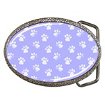 Animal Cat Dog Paw Prints Pattern Belt Buckles Front