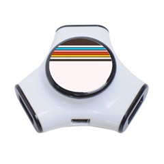 Vintage Stripes 3-port Usb Hub by tmsartbazaar