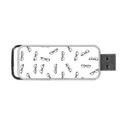 Geek Glasses With Eyes Portable Usb Flash (two Sides) by SpinnyChairDesigns