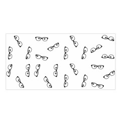 Geek Glasses With Eyes Satin Shawl by SpinnyChairDesigns