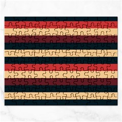 Seventies Stripes Rectangular Jigsaw Puzzl by tmsartbazaar